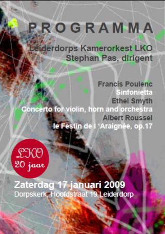 flyerLKO Lustrumconcert 17 jan 2009